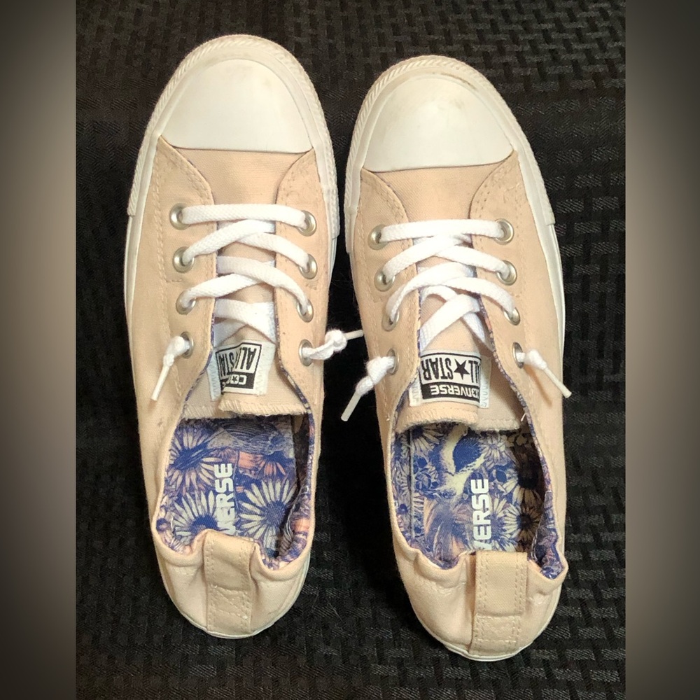 Converse Light Peach Low-Top Sneakers